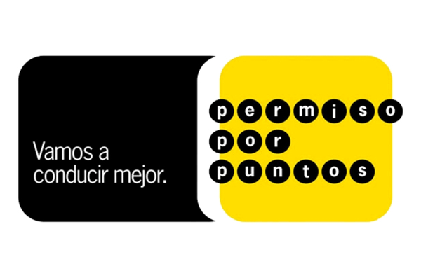 Permiso por puntos Logotipo que valida la escula para cursos de recuperación de puntos del carnet