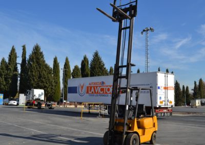 Carretilla Elevadora desplegada