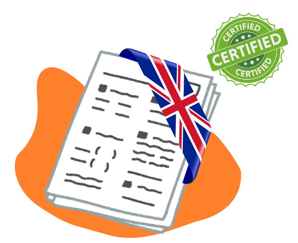 DIbujo de examen de inglés Ilustración de un examen de inglés aprovado