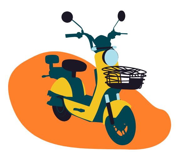 ScooterAmarillo Ilustración de una scooter amarilla